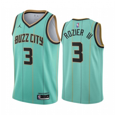 Nike Charlotte Hornets #3 Terry Rozier Mint Green NBA Swingman 2020-21 City Edition Jersey Men's